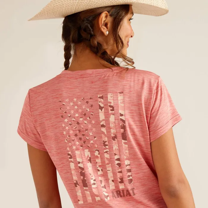 Laguna Patriot TShirt Faded Rose Women Ariat TShirts and Tops Laguna Patriot TShirt Faded Rose Women Ariat TShirts and Tops
