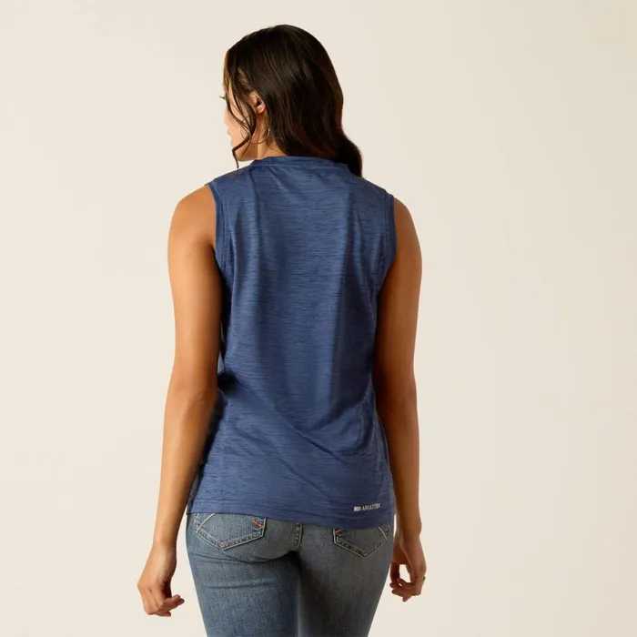 Laguna Tank Admiralty Blue Women Ariat TShirts and Tops Laguna Tank Admiralty Blue Women Ariat TShirts and Tops