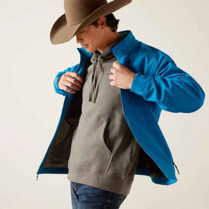 Logo 20 Softshell Jacket Mykonos Blue Men Ariat Jackets and Vests