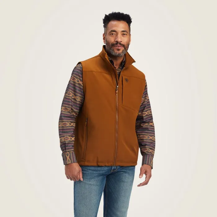 Logo 20 Softshell Vest Chestnut Men Ariat Jackets and Vests