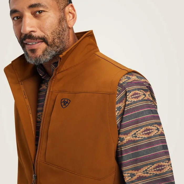 Logo 20 Softshell Vest Chestnut Men Ariat Jackets and Vests Logo 20 Softshell Vest Chestnut Men Ariat Jackets and Vests