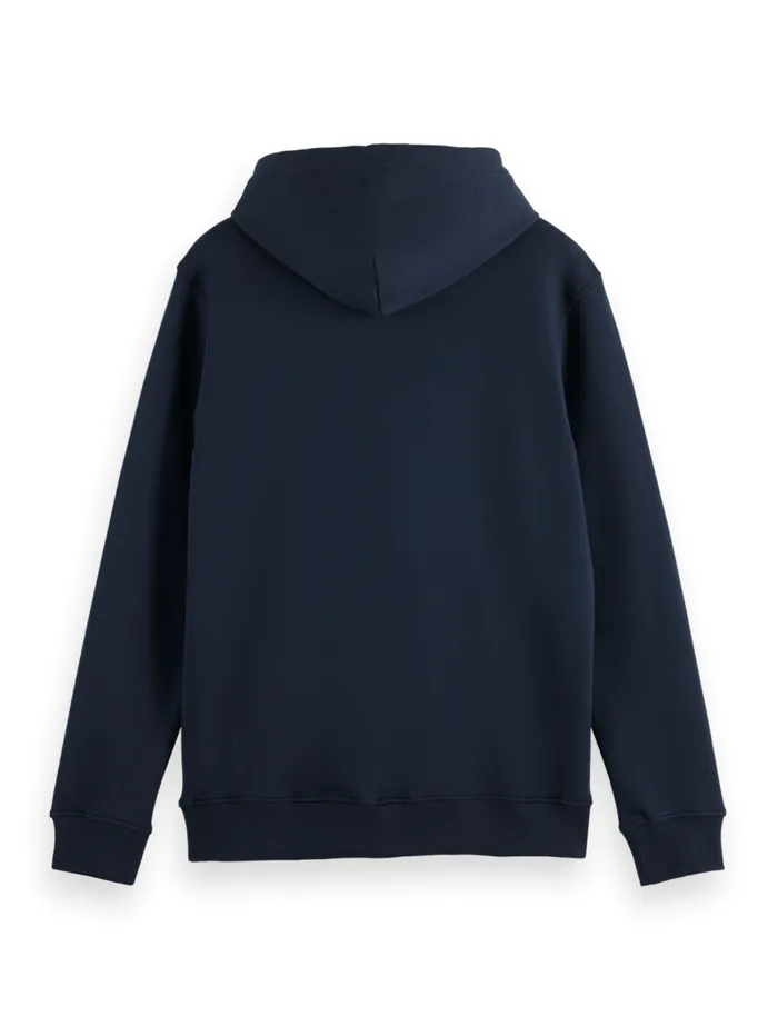 Logo Badge Hoodie Swan Men Scotch and Soda Sweatshirts and Hoodies