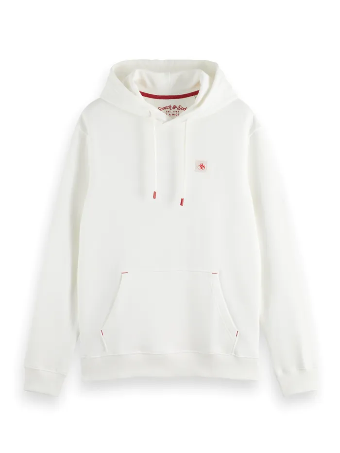 Logo Badge Hoodie Swan Men Scotch and Soda Sweatshirts and Hoodies