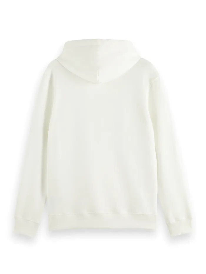 Logo Badge Hoodie Swan Men Scotch and Soda Sweatshirts and Hoodies