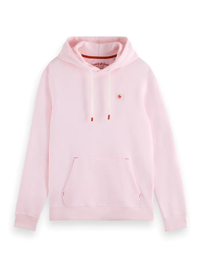 Logo Badge Hoodie Swan Men Scotch and Soda Sweatshirts and Hoodies