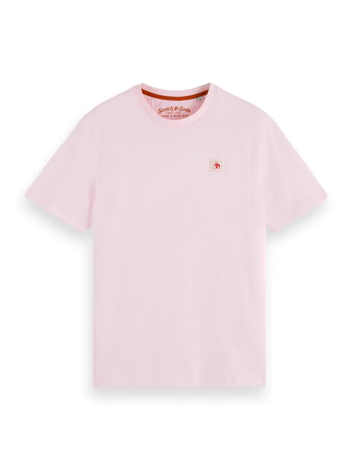 Logo Badge Tshirt Washed Neon Blue Men Scotch and Soda TShirts and Polo Shirts Logo Badge Tshirt Washed Neon Blue Men Scotch and Soda TShirts and Polo Shirts