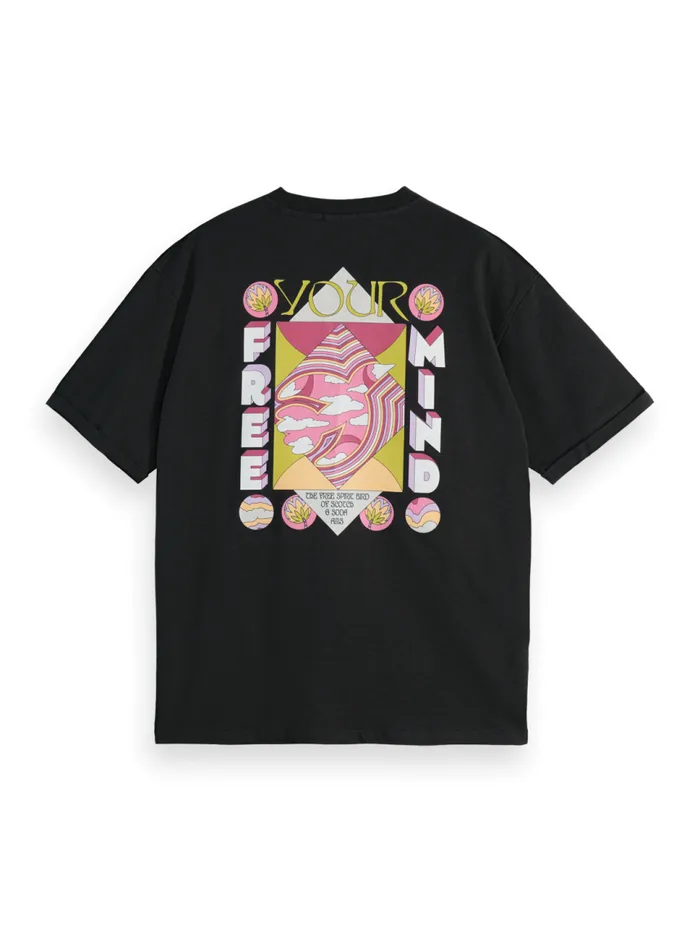 LOOSE FIT BACK ARTWORK TSHIRT Vinyl Men Scotch and Soda TShirts and Polo Shirts LOOSE FIT BACK ARTWORK TSHIRT Vinyl Men Scotch and Soda TShirts and Polo Shirts