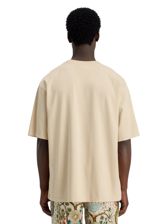 LOOSE FIT EMBASSY OF THE FREE MIND ARTWORK TSHIRT Parchment Men Scotch and Soda TShirts and Polo Shirts LOOSE FIT EMBASSY OF THE FREE MIND ARTWORK TSHIRT Parchment Men Scotch and Soda TShirts and Polo Shirts