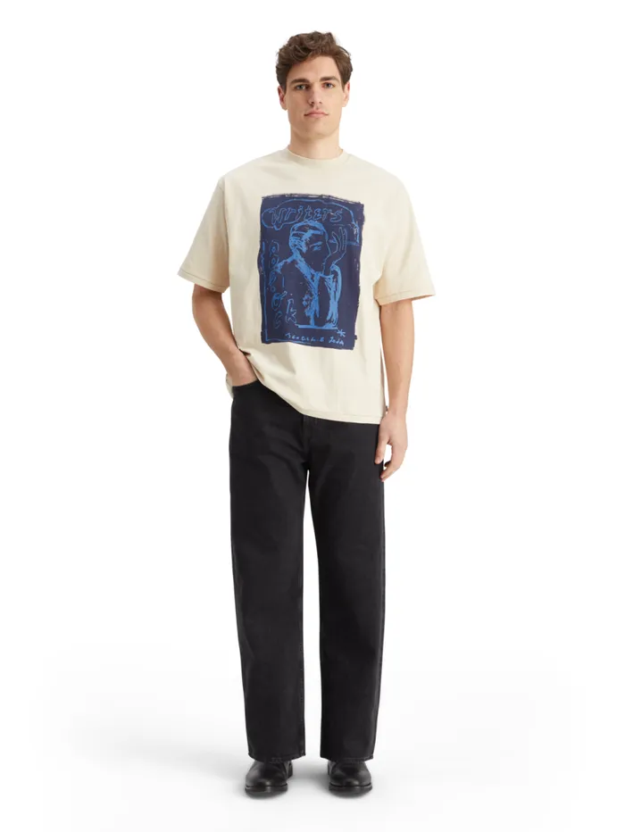 Loose Fit Front Printed Artwork Tshirt Parchment Men Scotch and Soda TShirts and Polo Shirts Loose Fit Front Printed Artwork Tshirt Parchment Men Scotch and Soda TShirts and Polo Shirts