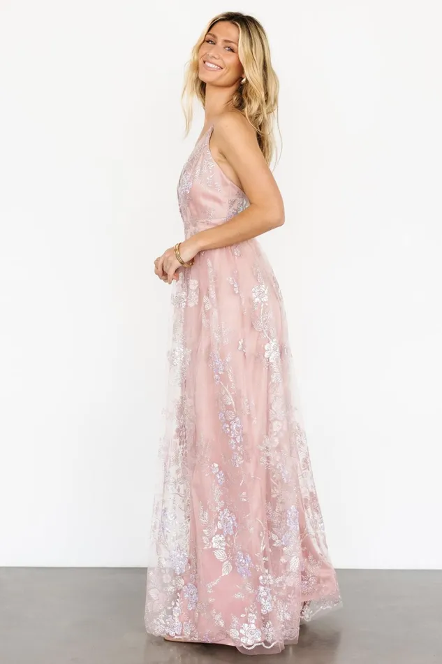 Lucienne Shimmer Maxi Gown Blushing Rose Women Baltic Born Embellished Sequin Lucienne Shimmer Maxi Gown Blushing Rose Women Baltic Born Embellished Sequin
