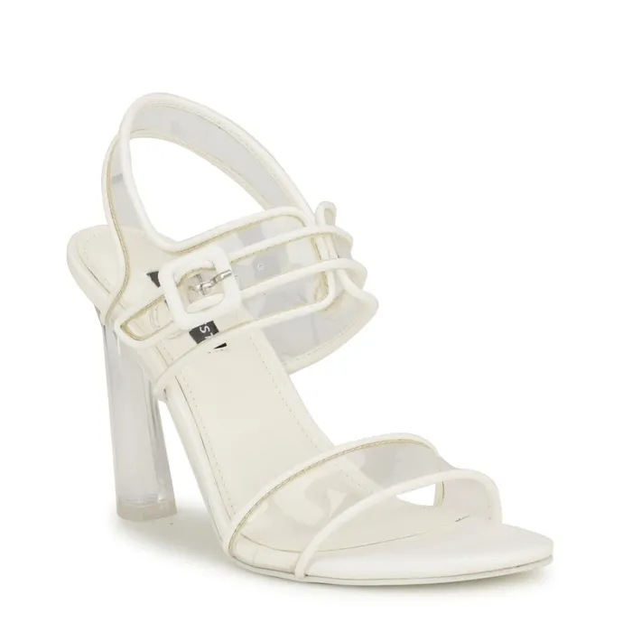Lucile Clear Strappy Sandals Clear Women Nine West Heeled Lucile Clear Strappy Sandals Clear Women Nine West Heeled