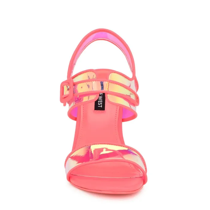 Lucile Clear Strappy Sandals Pink Women Nine West Dress Lucile Clear Strappy Sandals Pink Women Nine West Dress
