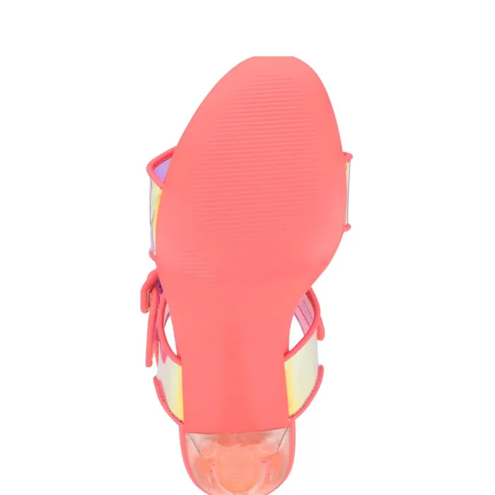Lucile Clear Strappy Sandals Pink Women Nine West Dress Lucile Clear Strappy Sandals Pink Women Nine West Dress