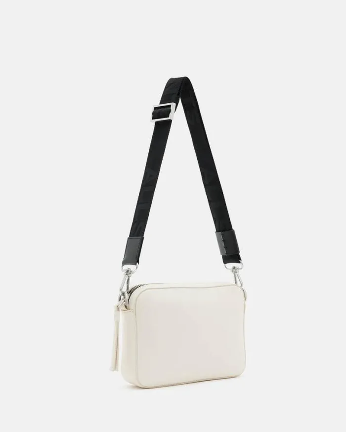 Lucile Leather Crossbody Bag Desert White Women AllSaints Handbags and Wallets Lucile Leather Crossbody Bag Desert White Women AllSaints Handbags and Wallets