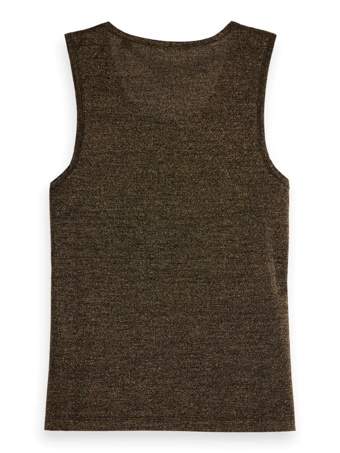 LUREX RACER TANK Evening Black Women Scotch and Soda Tops and TShirts