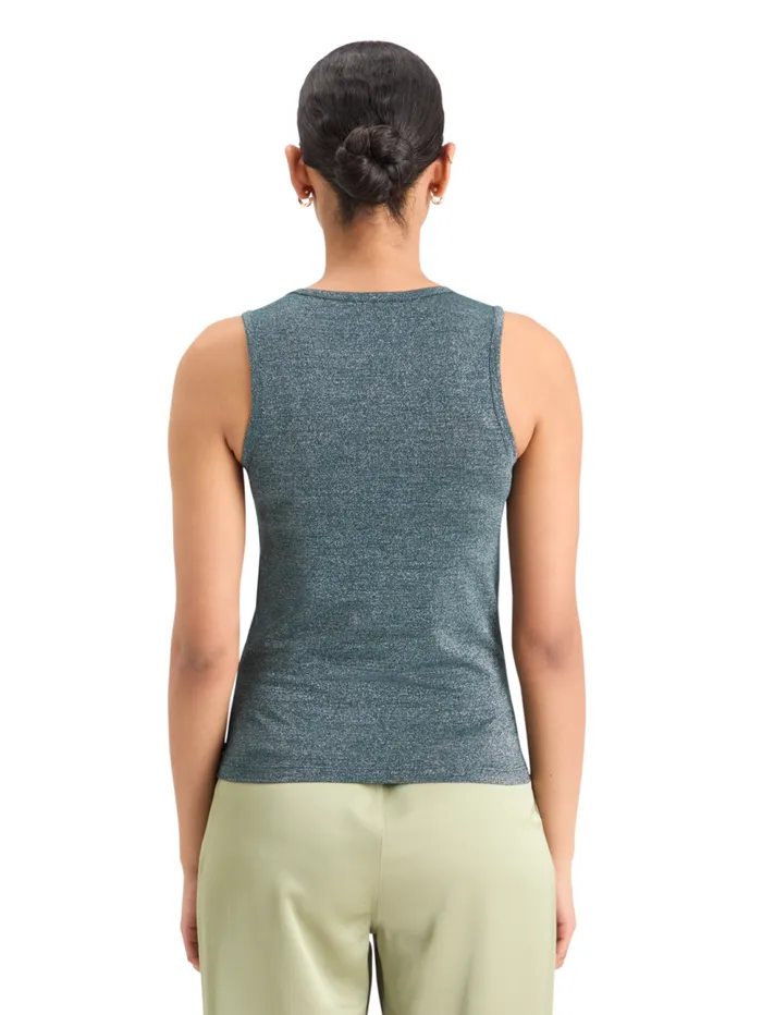 LUREX RACER TANK Evening Black Women Scotch and Soda Tops and TShirts