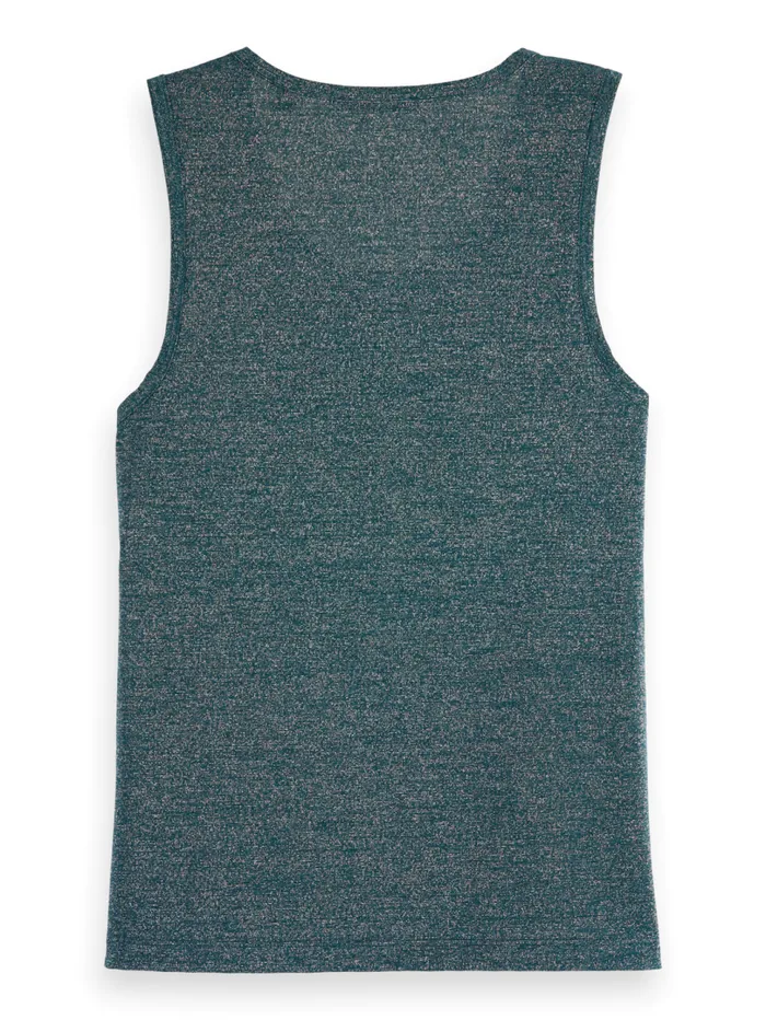 LUREX RACER TANK Evening Black Women Scotch and Soda Tops and TShirts
