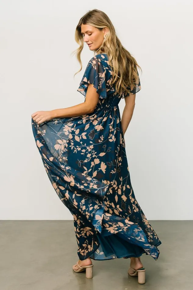 Lynlee Metallic Maxi Dress Topaz Women Baltic Born Bump Friendly Lynlee Metallic Maxi Dress Topaz Women Baltic Born Bump Friendly