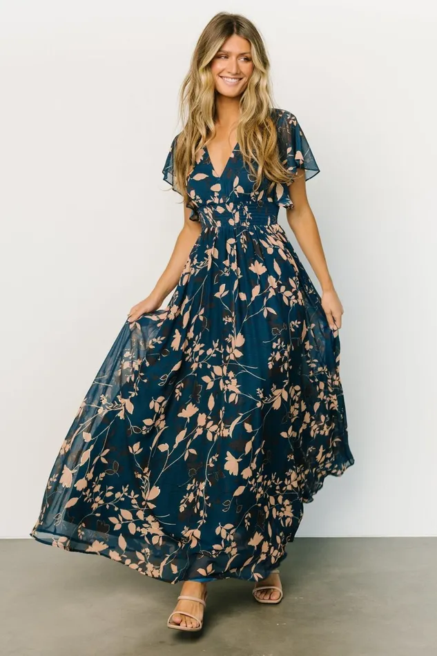 Lynlee Metallic Maxi Dress Topaz Women Baltic Born Bump Friendly Lynlee Metallic Maxi Dress Topaz Women Baltic Born Bump Friendly