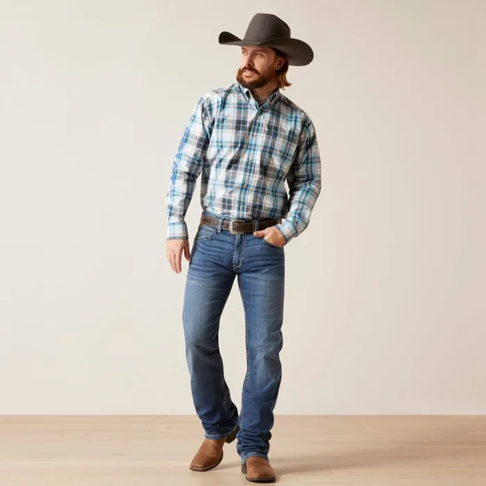 M4 Relaxed Hugo Boot Cut Jean Bannock Men Ariat Denim M4 Relaxed Hugo Boot Cut Jean Bannock Men Ariat Denim