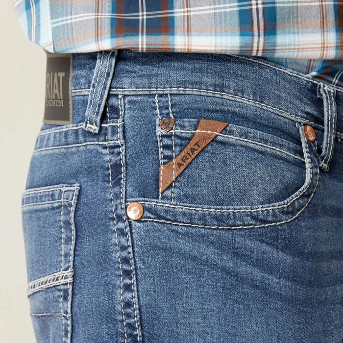 M4 Relaxed Hugo Boot Cut Jean Bannock Men Ariat Denim M4 Relaxed Hugo Boot Cut Jean Bannock Men Ariat Denim