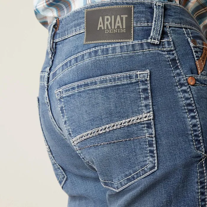 M4 Relaxed Hugo Boot Cut Jean Bannock Men Ariat Denim M4 Relaxed Hugo Boot Cut Jean Bannock Men Ariat Denim
