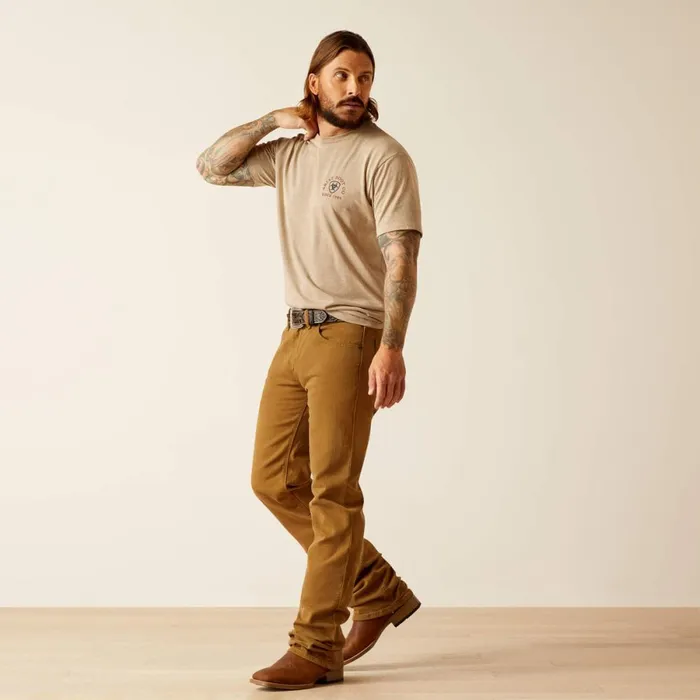 M5 Hansen Straight Leg Jean Teak Brown Men Ariat Denim M5 Hansen Straight Leg Jean Teak Brown Men Ariat Denim