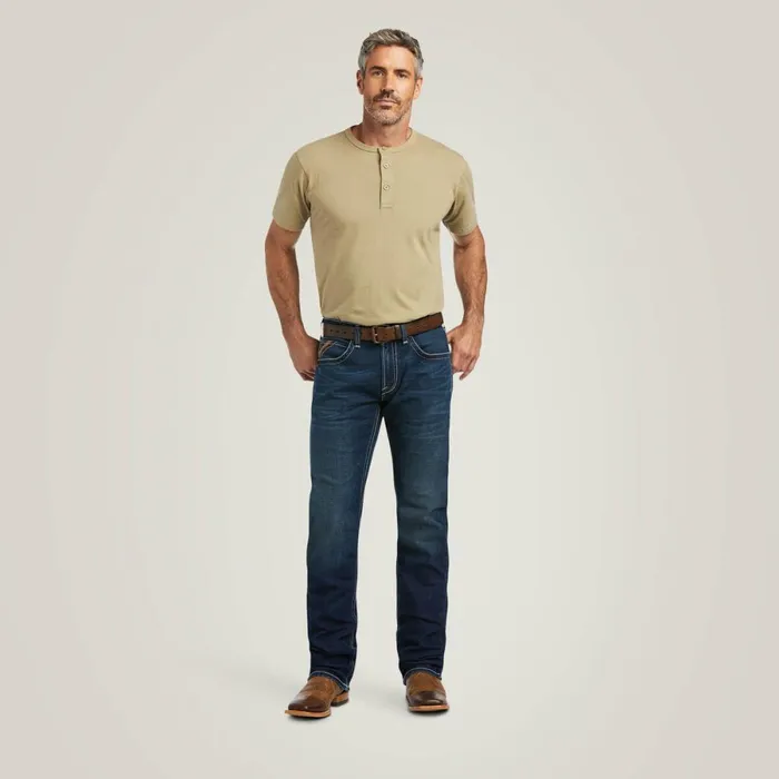M5 Straight Stretch Remming Stackable Straight Leg Jean Ford Men Ariat Denim M5 Straight Stretch Remming Stackable Straight Leg Jean Ford Men Ariat Denim