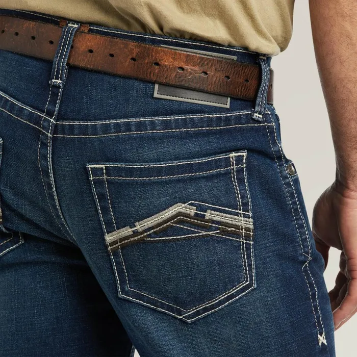 M5 Straight Stretch Remming Stackable Straight Leg Jean Ford Men Ariat Denim M5 Straight Stretch Remming Stackable Straight Leg Jean Ford Men Ariat Denim