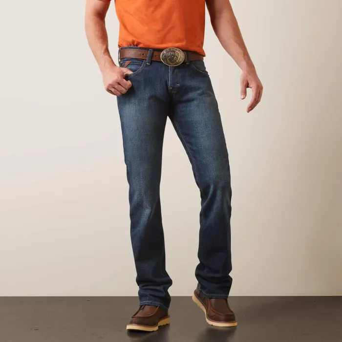 M7 Rocker Stretch Legacy Stackable Straight Leg Jean Fremont Men Ariat Denim
