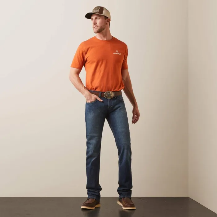 M7 Rocker Stretch Legacy Stackable Straight Leg Jean Fremont Men Ariat Denim M7 Rocker Stretch Legacy Stackable Straight Leg Jean Fremont Men Ariat Denim