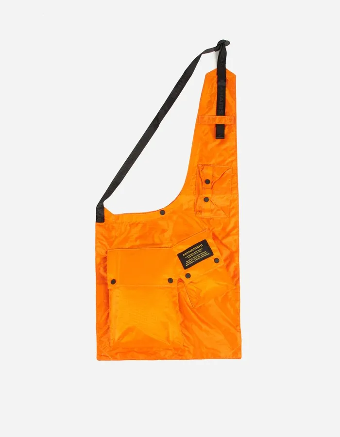 Maharishi Bags 9638 Monk Sling Bag Cotton Nylon Ripstop Orange 8211 Men