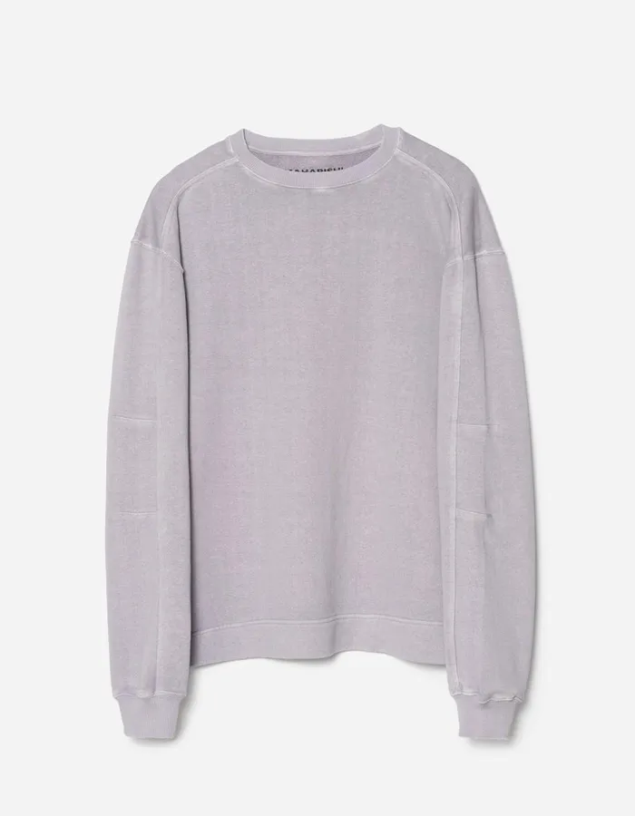 Maharishi Crew Sweats 5231 Articulated Hemp Crew Sweat Purple Ash 8211 Men