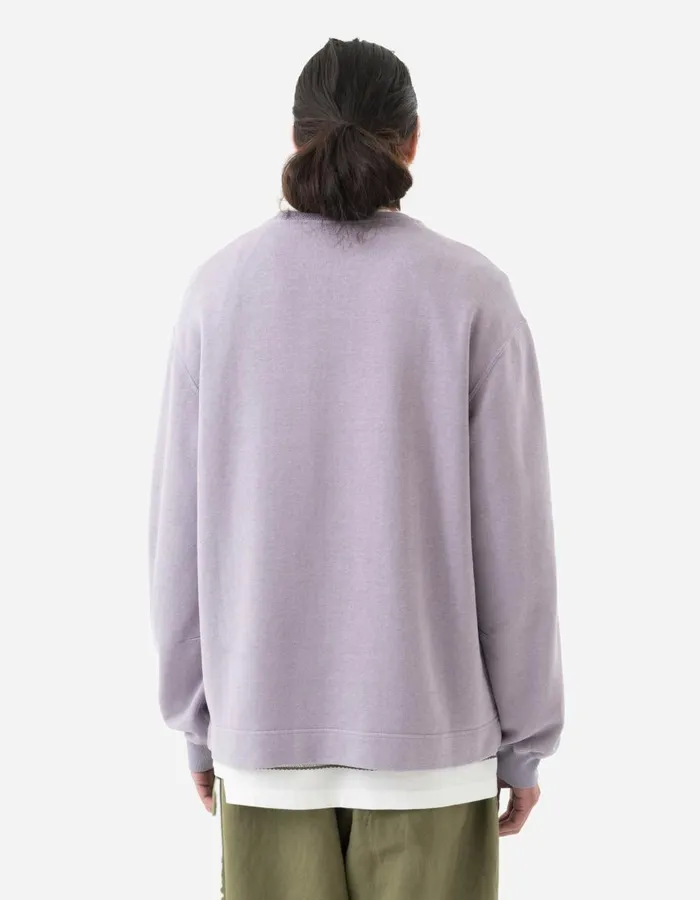Maharishi Crew Sweats 5231 Articulated Hemp Crew Sweat Purple Ash 8211 Men