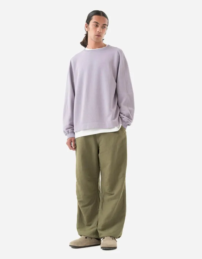 Maharishi Crew Sweats 5231 Articulated Hemp Crew Sweat Purple Ash 8211 Men