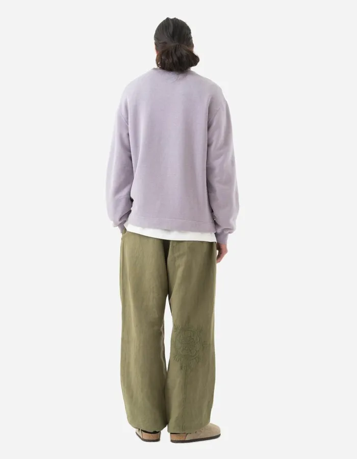 Maharishi Crew Sweats 5231 Articulated Hemp Crew Sweat Purple Ash 8211 Men