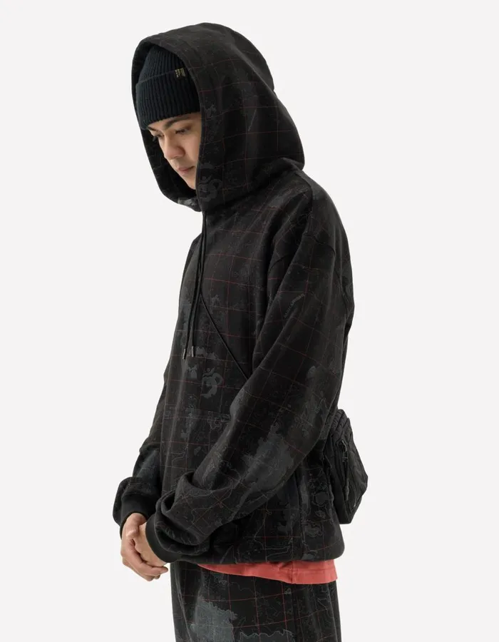 Maharishi Hooded Sweats 5228 Contour Hooded Sweat Subdued Night 8211 Men