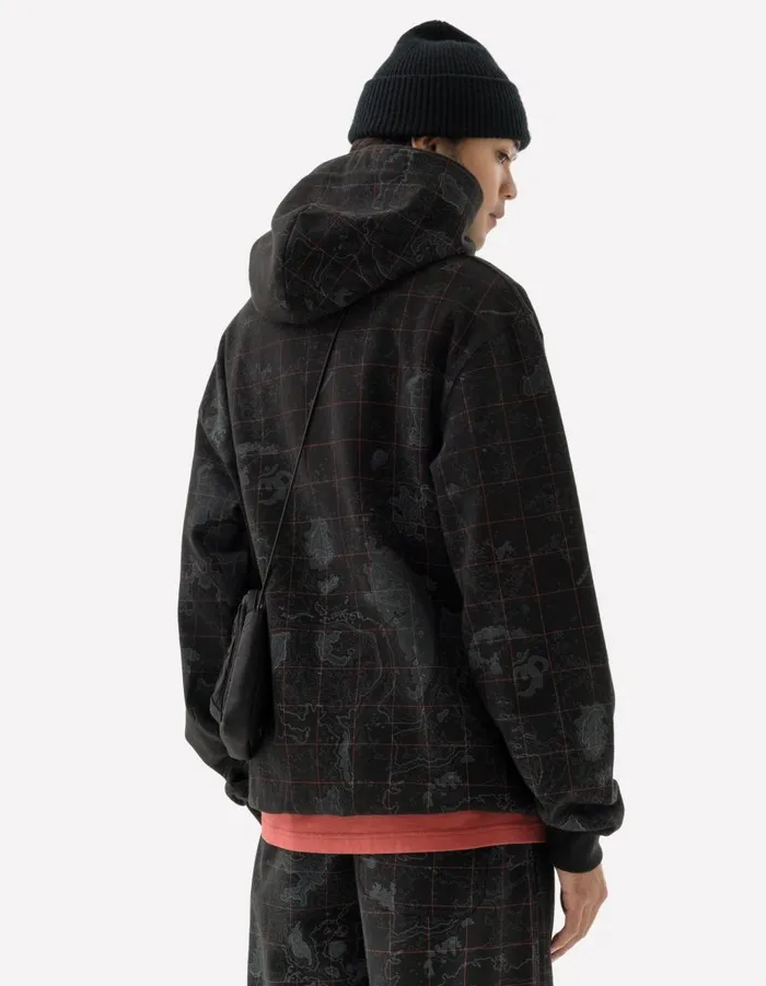 Maharishi Hooded Sweats 5228 Contour Hooded Sweat Subdued Night 8211 Men