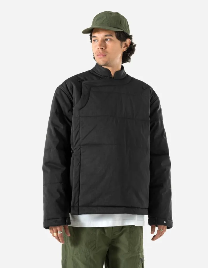 Maharishi Jackets 5259 Padded Monk Overshirt Black 8211 Men