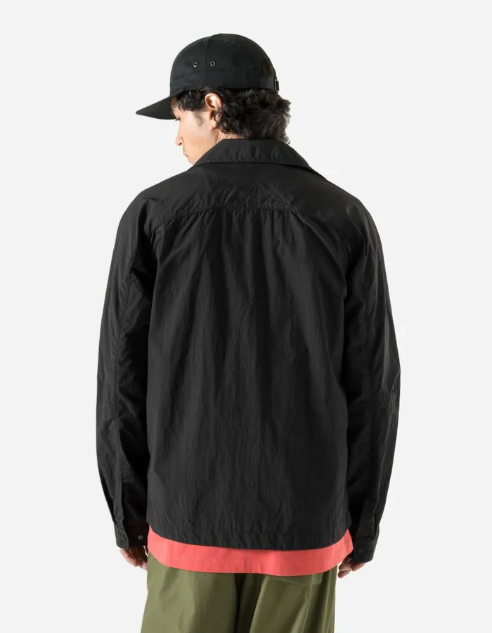 Maharishi Long Sleeve Shirts 5281 Veg Dyed Asym Tech Shirt WR Black 8211 Men