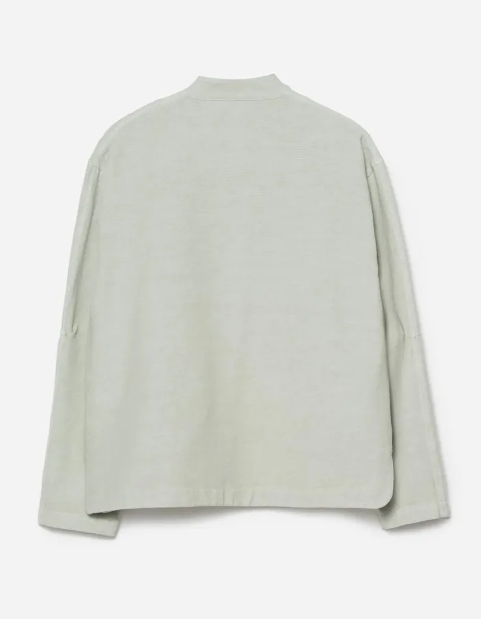 Maharishi Long Sleeve Shirts 5330 Asym Monk Shirt Sage 8211 Men