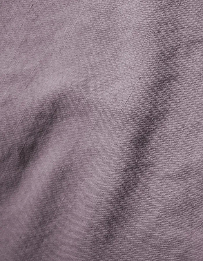 Maharishi Short Sleeve Shirts 5211 Hemp Camp Collar Shirt Purple Ash 8211 Men