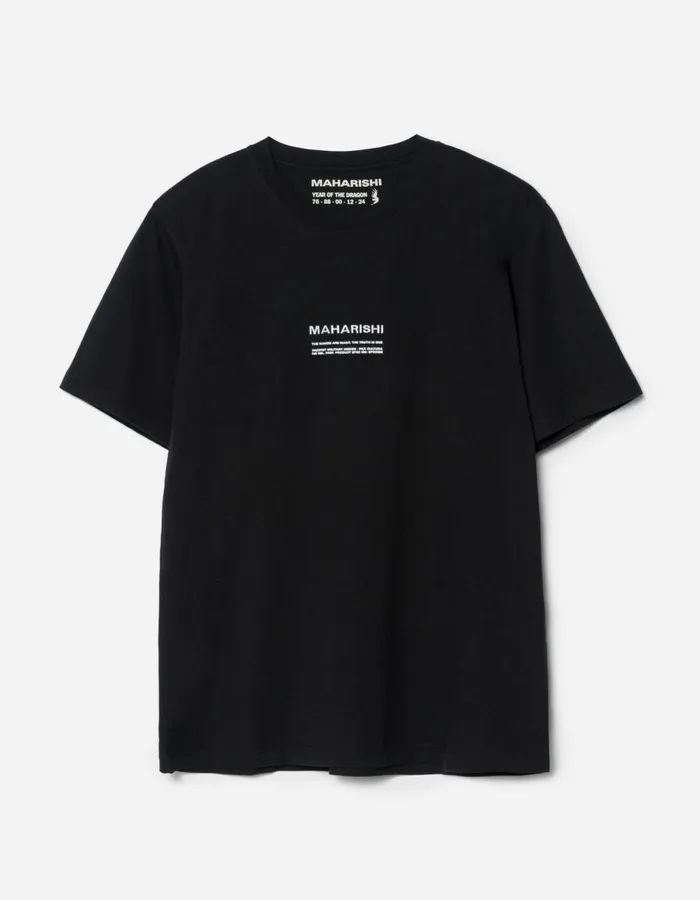 Maharishi Short Sleeve TShirts 1388 Maharishi Pax Cultura TShirt Black 8211 Men