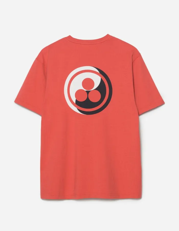 Maharishi Short Sleeve TShirts 1388 Maharishi Pax Cultura TShirt Light Lama Red 8211 Men