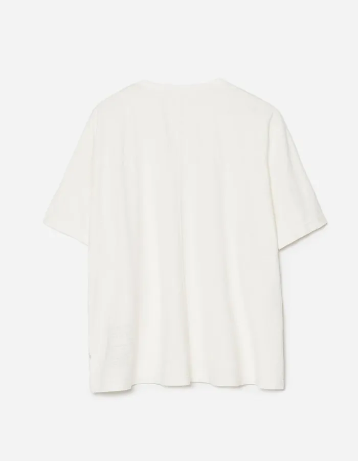 Maharishi Short Sleeve TShirts 5234 Hemp Cross Oversized TShirt White 8211 Men