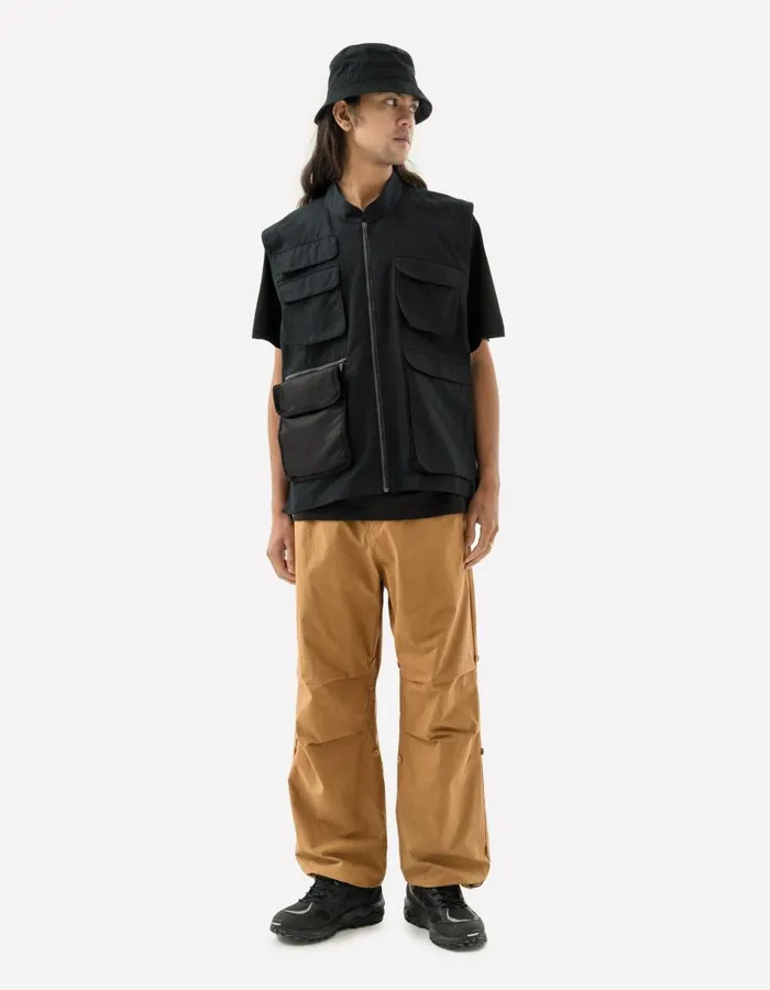 Maharishi Vests 5201 Hemp Utility Vest Black 8211 Men