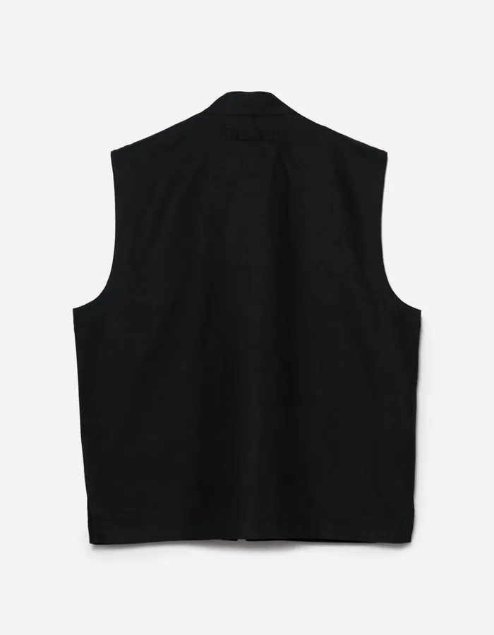 Maharishi Vests 5201 Hemp Utility Vest Black 8211 Men