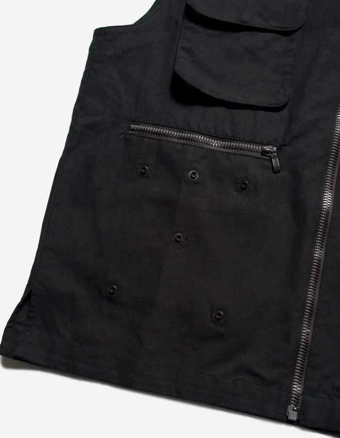 Maharishi Vests 5201 Hemp Utility Vest Black 8211 Men