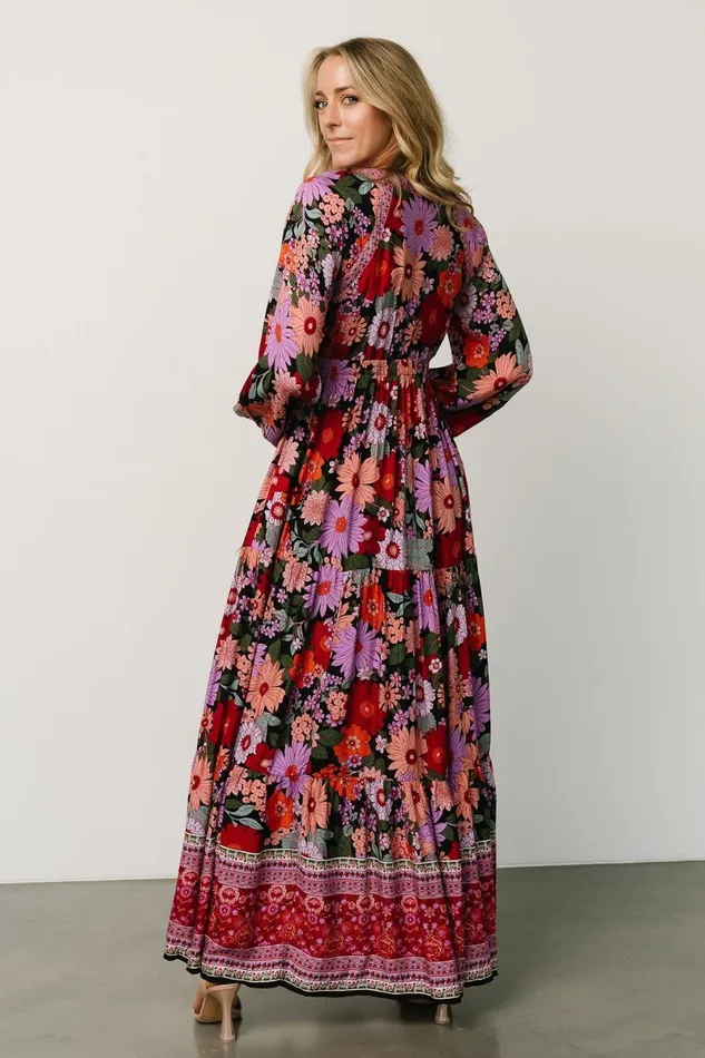 Malena Maxi Dress Black Multi Women Baltic Born Maxi Dresses