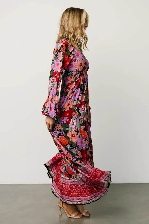 Malena Maxi Dress Black Multi Women Baltic Born Maxi Dresses